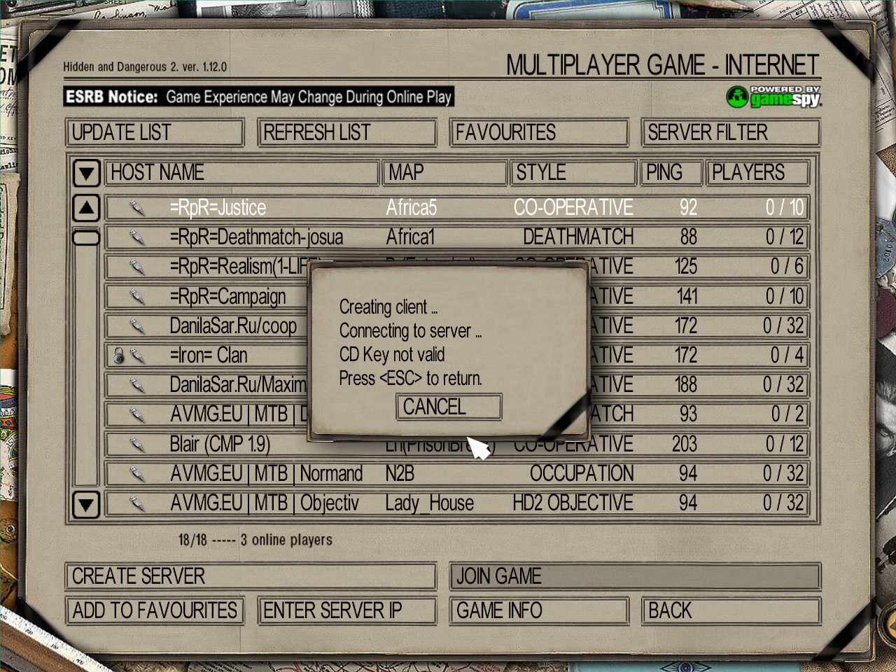 CD Key is Not Valid ( =RpR= Forums